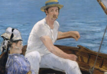 Fishing Boats, Key West by Windslow Homer, broad strokes of watercolor